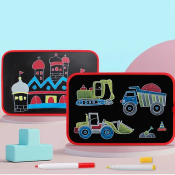 

Children Drawing Toy PVC Portable Dinosaur Free Graffiti Soft Board Drawing Book Kids Paint Erasable Water Chalk Educational Toy