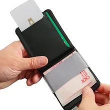 Маг модульный кошелек Тонкий Мини Съемный Магнитный кошелек для карт модный бизнес-держатель для карт из искусственной кожи мужской кредитный держатель для карт ID Card