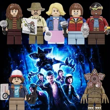 Фигурки странных вещей демогоргон Eleven Terror Movie Pennywise клоун создатель Technic строительные блоки Хэллоуин Рождественские игрушки