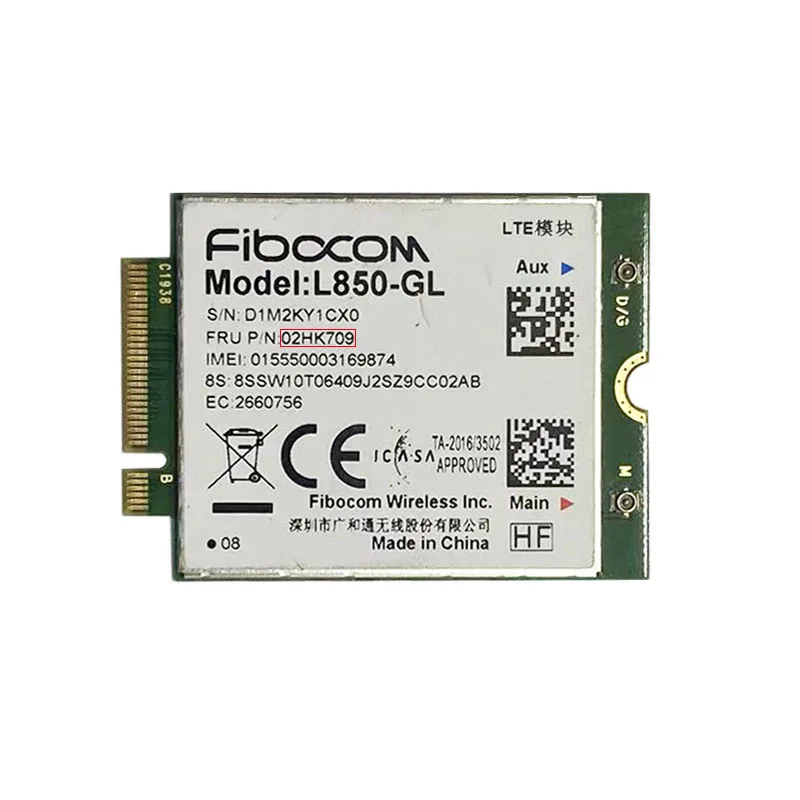 Módulo sem Fio Fibocom para Lenovo Thinkpad L850-gl Cartão M.2 4g Lte Cat9 x1 Carbono 7th 8th 02hk7129 - Imagem 2