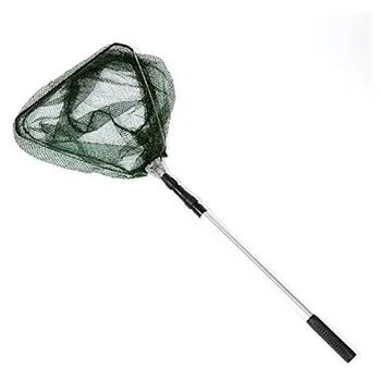 

1.5m Foldable And Retractable Folding Net Integrated Aluminum Alloy Handle Dense Mesh Head High Quality Fishing Tackle