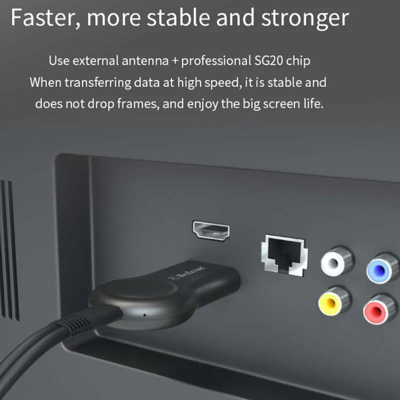 Anycast Miracast беспроводной HDMI tv Stick Wifi дисплей ключ DLNA AirPlay зеркальный экран приемник для YouTube NETFLIX Spotify hulu