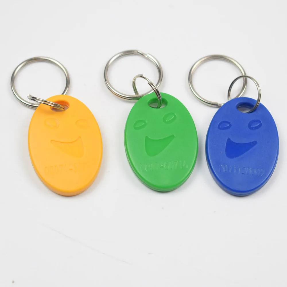 

100pcs/Bag RFID Key Fobs Ring 125KHz TK4100/EM 4100 Proximity ABS ID Key Tags for Access Control