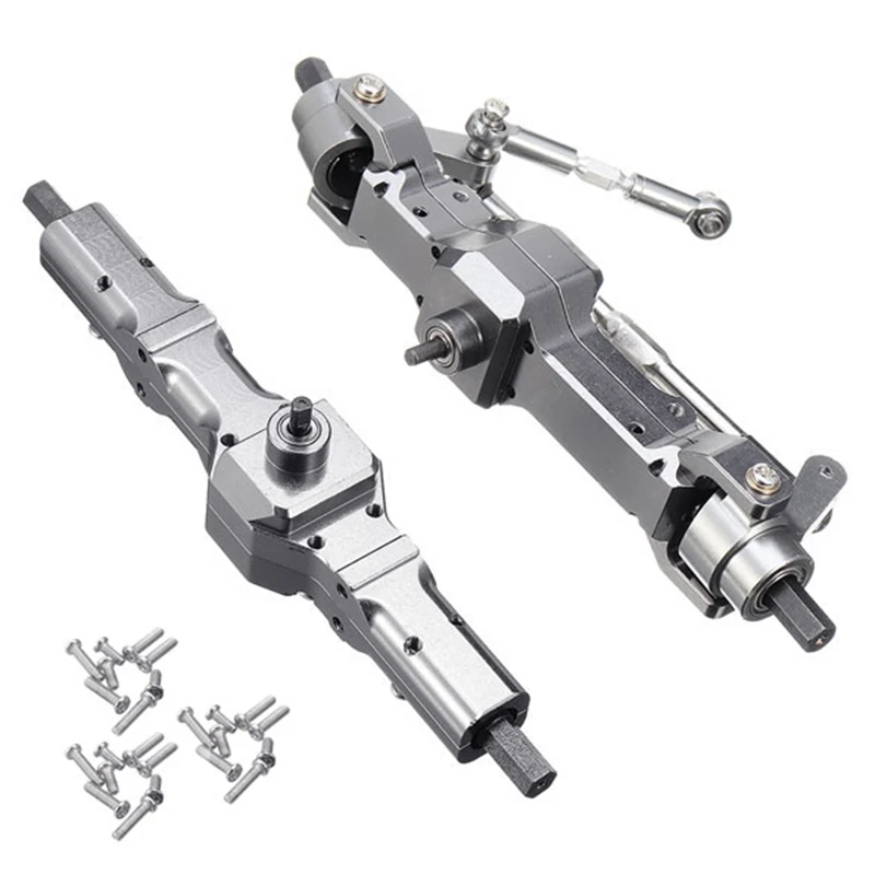 

FBIL-Upgrade Metal Front/Rear Axle Set for Wpl C14 / C24 Jjrc B14 / B24 Rc Truck Rc Car Parts.