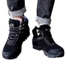 Очень теплая зимняя обувь; уличные мужские ботинки; повседневные брендовые зимние ботинки; сохраняющие тепло ботильоны; Botas; мужские ботинки-дезерты