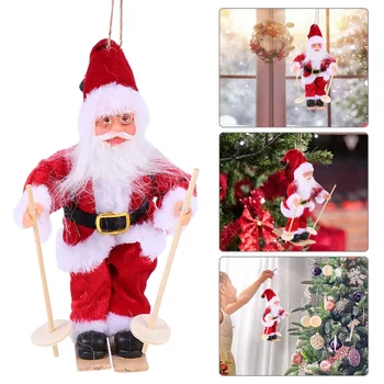 

1Pc Desktop Adornment Santa Ornaments Doll Xmas Pendant Santa Doll For Shop Desk Home Christmas Party