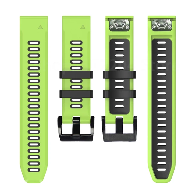 22 26MM Quick Release Bracelet Silicone Watch Wrist Band Strap For Garmin Fenix 6 6X Pro Fenix 5 5X Forerunner 935 945 Wirstband Gr-Bk