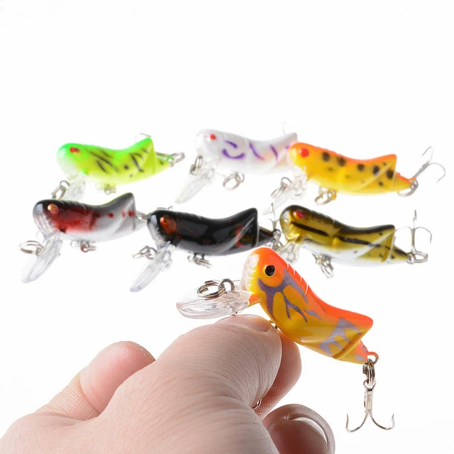 1pcs Insect Bionic Fishing Lure 45mm4.1g Grasshopper Minnow Hard