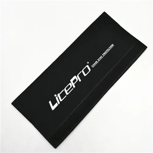 LITEPRO защита велосипедной цепи дорожный MTB горный велосипед складной велосипедный протектор велосипедная Рама Защитное снаряжение Черный Красный - Color: Black