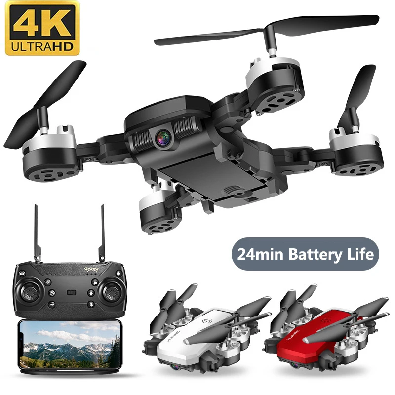 2020 HJ28 RC 4K широкоугольный Дрон FPV большой складной Квадрокоптер с высоким режимом