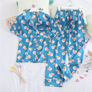 

Youhottest Ladies Sleeveless Silk Pajamas Two Piece Set Women Sleepwear