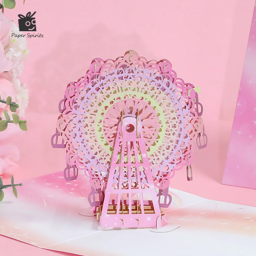 3D всплывающая открытка на день рождения Крещение детский душ приглашения