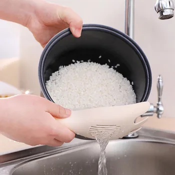 

Kitchen Creative Tool Rice Washing Tool Washing Rice Sieve Household Sink Food Drain Strainer Colander Kitchen Gadgets