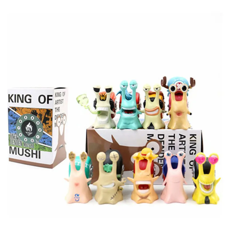 

Anime One Piece Den Den Mushi Telephone Figure Luffy Sanji Law Nami Chopper Action Figure PVC Model Toy Doll