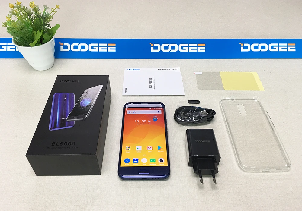 DOOGEE BL5000 Двойная камера 13,0 МП Android 7,0 5050 мАч 12V2A Быстрая зарядка 5,5 ''FHD MTK6750T Восьмиядерный 4 Гб ram 64 Гб rom смартфон