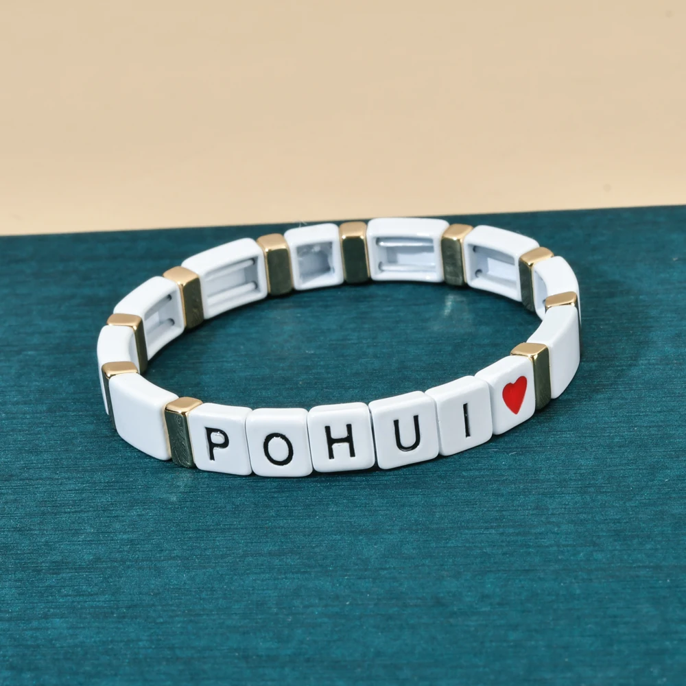 Gold Silver Color Metal Enamel Bracelets RU Russian pohui Bracelet Russia Ukraine Belarus Fashion Jewelry bracelet jewelry