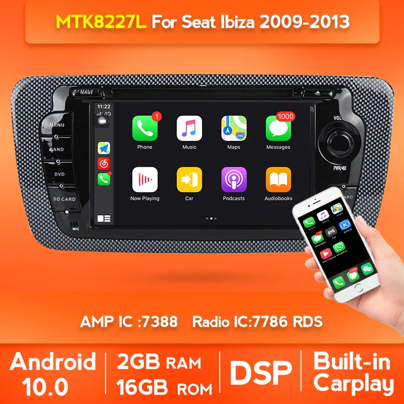 Автомобильный dvd GPS навигации для Seat Ibiza 6j 2009 2010 2011 2012 2013 Android лента бесплатная