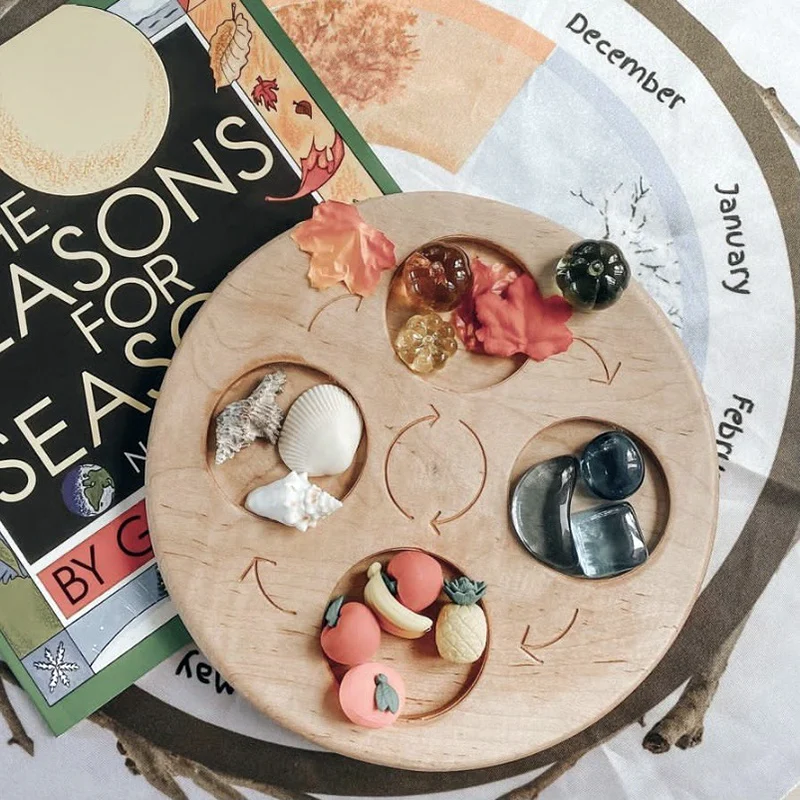 Wooden Animal Life Cycle Board Children Toys Montessori Teaching Aids Plant Growth Cycle Model Set Life Science Educational Toys 2
