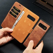 DG. Ming Роскошный кожаный чехол-бумажник для samsung S8, S9, S10, E, A6, A8 Plus, A7, A9,, A50, подставка, откидная крышка для Galaxy Note 10+ 9, 8