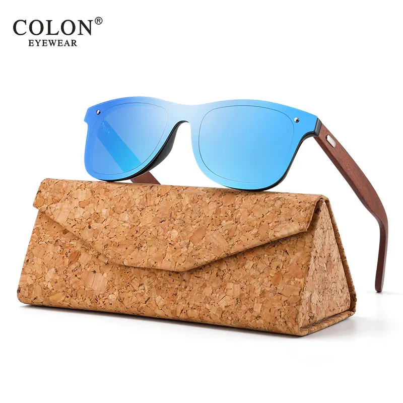 

Wooden Mens Sunglasses Polarized Walnut Wood Mirror Lens Sun Glasses Women Brand Design Colorful Shades Handmade