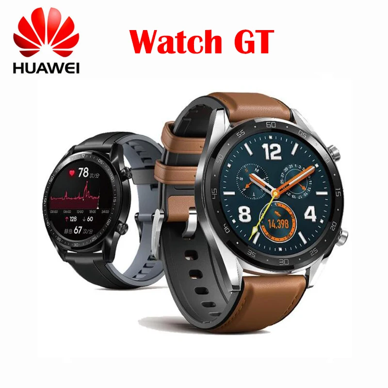 

Original Huawei Watch GT Smart watch Support GPS 14 Days Battery Life 5 ATM water proof Heart Rate Tracker For Android iOS Phone