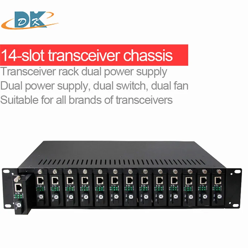 14-slot transceiver frame tool kit SC UPC EPON optical interface 1.25Gbps optical module speed Fiber optic Media Converter Rack 1u rack ftth olt epon 4pon olt 1000m combo ports fiber optic equipment including 4sfp modules px20 2ac 1dc