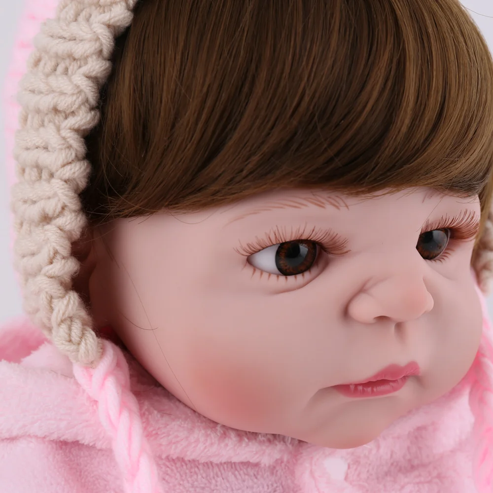 KAYDORA 55 см полный Силиконовый Reborn Baby Dolls дети Menina малыш живой настоящий Bebe Boneca реалистичные игрушки для девочек подарок на день рождения