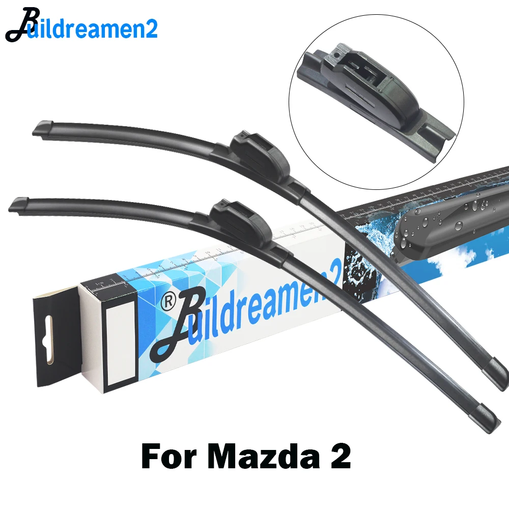 Buildreamen2 для Mazda 2 Demio 2002-2018 автомобильные аксессуары Щетка стеклоочистителя Авто