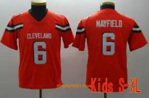 Майки 6 Baker Mayfield 13 Odell Beckham Jr 24 Nick Chubb 95 Myles Garrett 80 Jarvis Landry 21 Denzel Ward 17 Browns для мужчин и молодежи - Цвет: 15