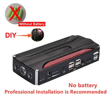 

Auto Emergency Power Jump Starter Kit just shell Charger 4USB with LED Light Car Accessories Outdoor Power Supply Power Kit