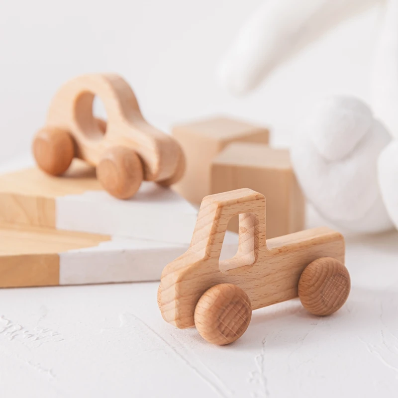 Baby Wood Blocks Cartoon Car