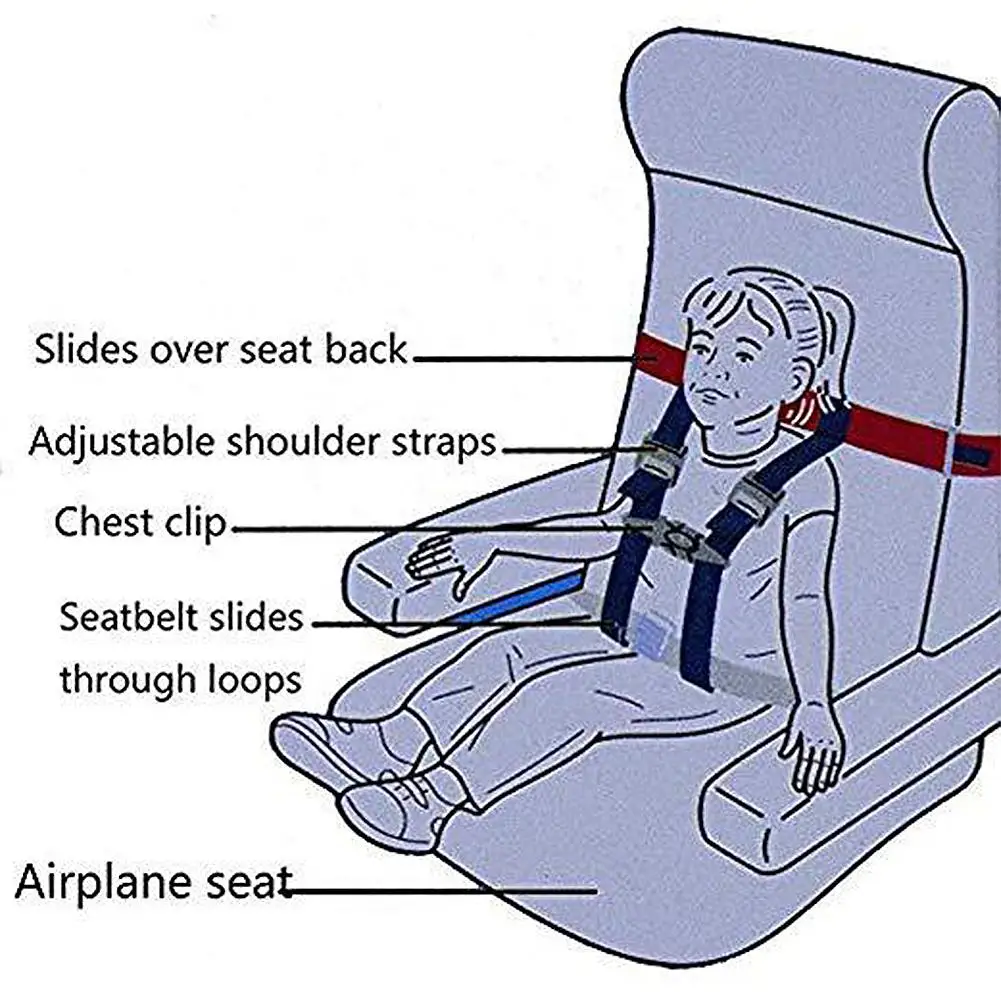 Детское сиденье ремень детский самолет Путешествия безопасности жгут CE сертифицированное портативное автомобильное сиденье ремень