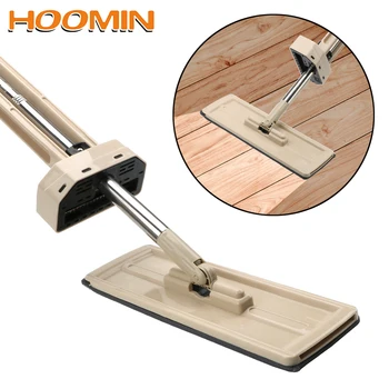 

HOOMIN Free Hand Washing Magic Mop Self-Wringing Flat Mop Lazy Home Cleaner 360 Rotating Automatic Spin