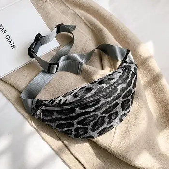 

New Women Waist Bag Fanny Pack Fashion Leopard Print Chest Bag High Street Chest Bag Waist Pack Female 2019 Hot Sale