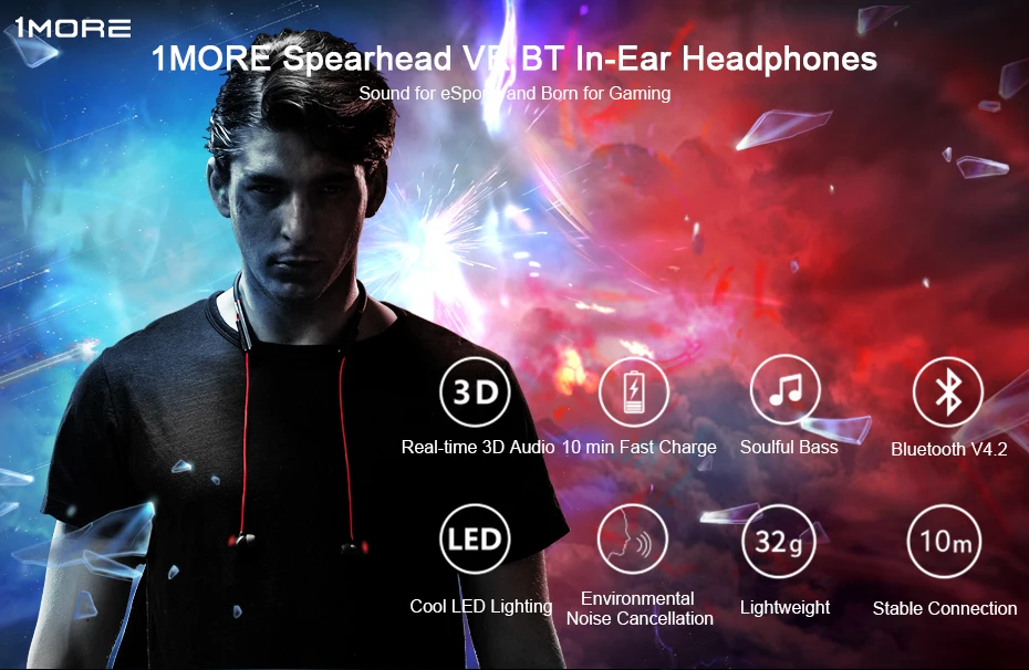 fer de lance vr bluetooth écouteurs intra-auriculaires