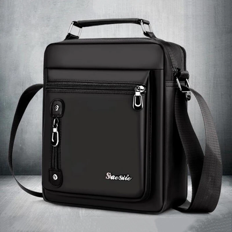 

Men's Retro Style Oxford Cloth Multi-Function Shoulder Bag Men's Casual Business Travel Messenger Bag