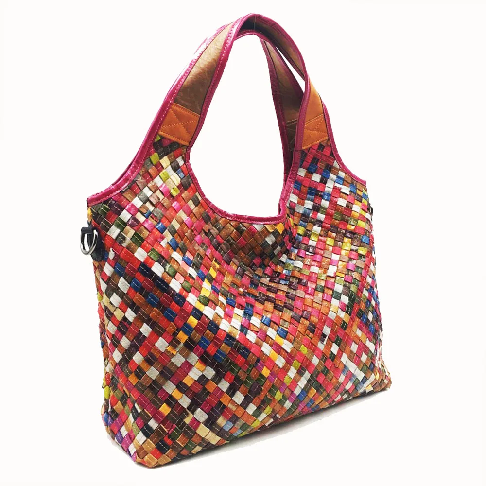 

2020 Women's Bag New Style Sheepskin Bag Hand-Woven Design One Shoulder Messenger Bag Casual Handbag One shoulder Bag Woman Bag