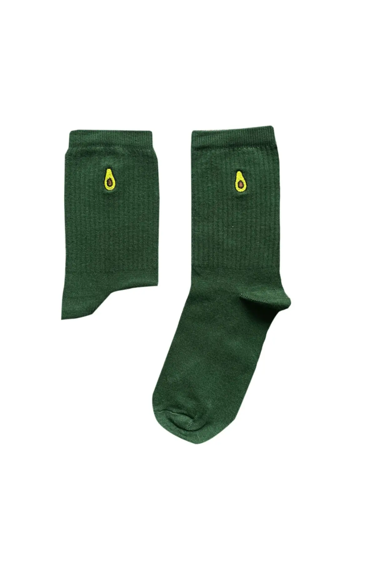 6'lı Fruits Embroidered Colorful Socks Box (36-41) welcome Design Wink Attractive Stylish Appearance Quality Stockings Trend Fashion 2021 Style New