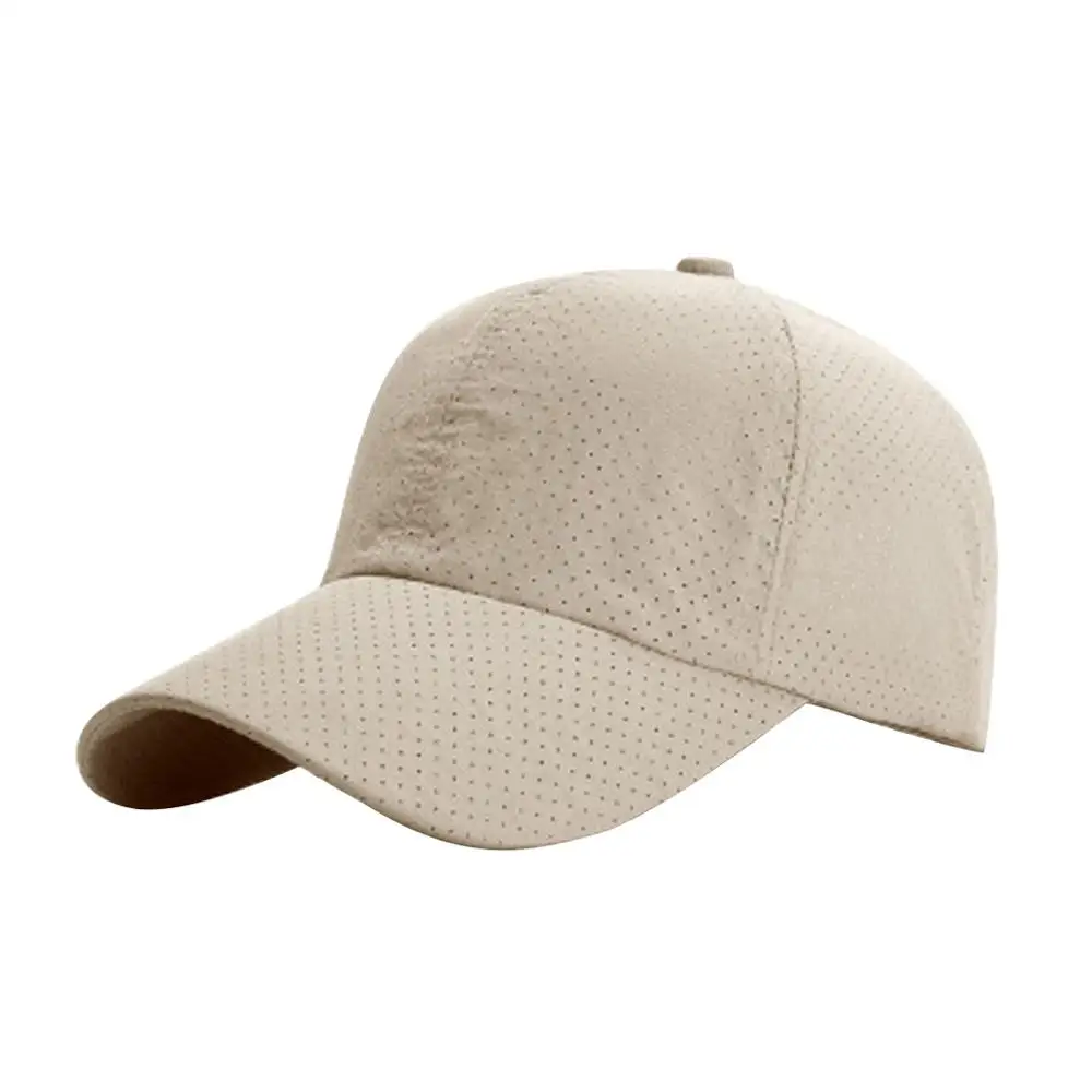 Hot Sales Solid Summer Baseball Tennis Cap Men Snapback Women Quick Dry Mesh Cap Breathable Sun Hat Bone Masculino Trucker Cap