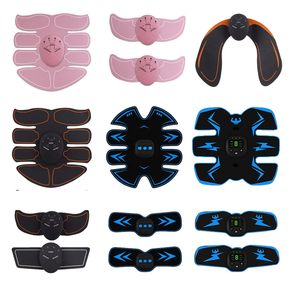 Smart EMS Hips Trainer Electric Muscle Simulators Slimming Fat Burning Exerciser Gym Smart Fitness Muscle Abdominal Tool Unisex