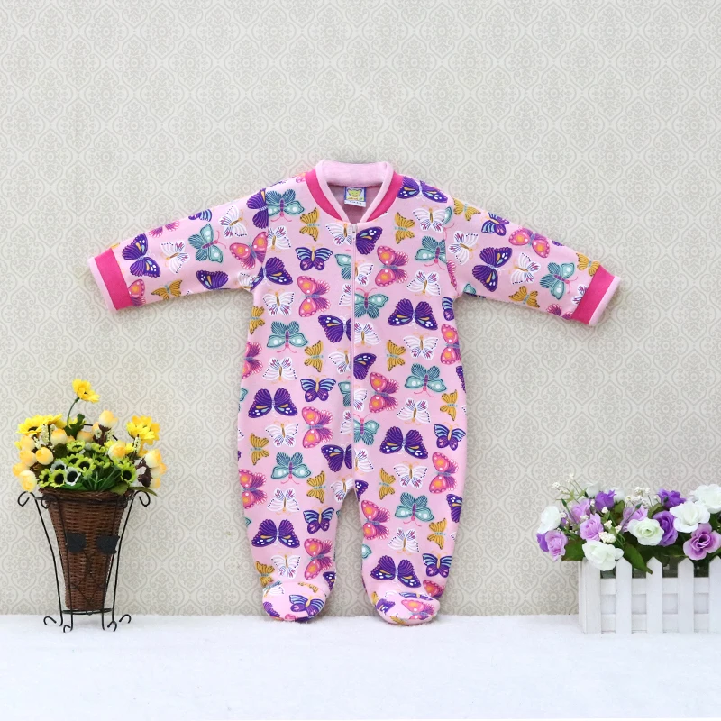 Baby Clothes Pure Cotton Zipper Rompers 0 to 12 Months