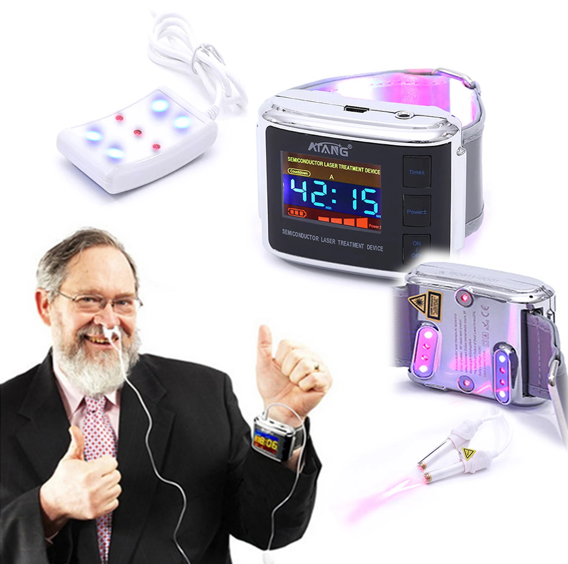 

Health care cold laser device for high blood pressure high blood sugar hepytention rhinitis