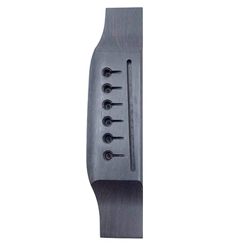 

ABGZ-1 Pcs Black Ebony Acoustic Folk Guitar Replacement Bridge for Acoustic Folk Guitar Fits for Acoustic Folk Guitar