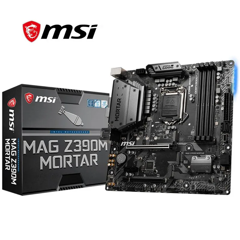 Материнская плата для MSI MAG Z390M материнская LGA 1151 DDR4 Intel Z390 десктопная SATA III USB3.0 PCI-E X16