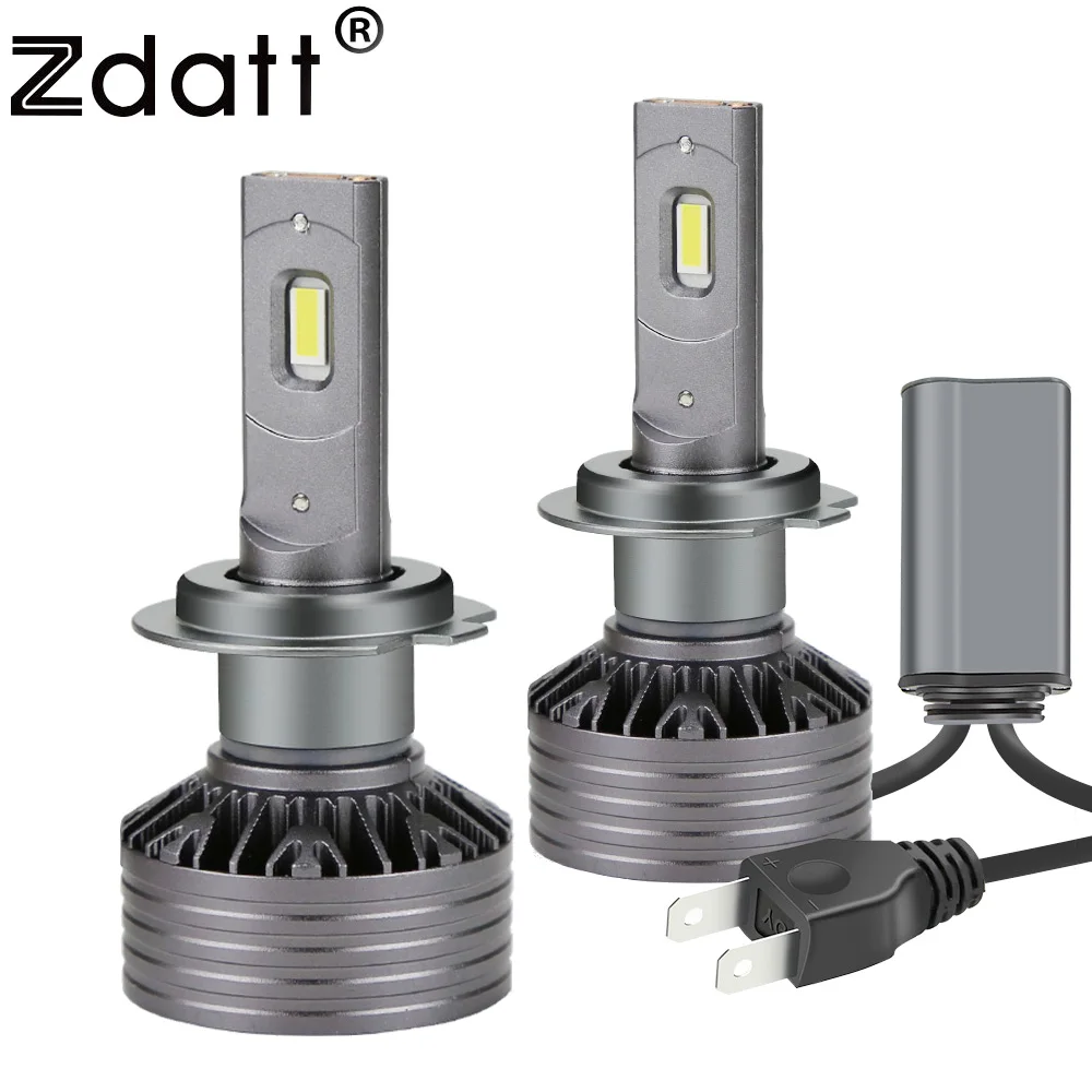 автомобиля светодиодные лампа Zdatt h7 led H4 H1 9005 9006 H3 9012 H11 лампы 100Вт 12000 лм 6000 К 12 В 24