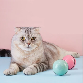

Smart Jumping Ball USB Electronic Pet Toys Magic Roller Ball Cat LED Rolling Flash Ball Automatic Rotating Toy For Cat Dog Kids