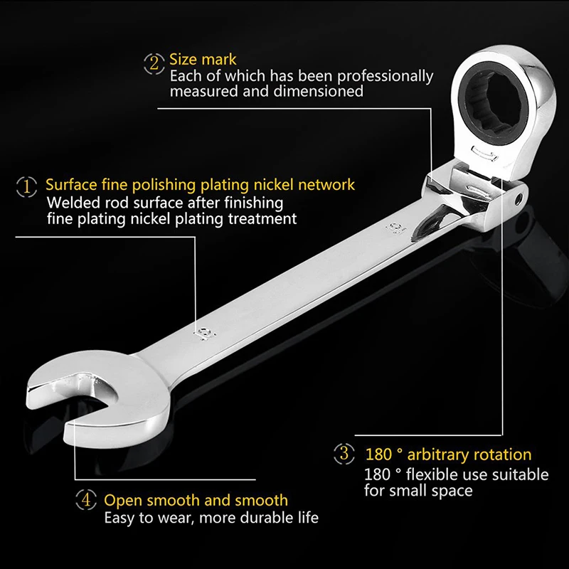 5/7/12pcs Keys Set Adjustable Wrench Multifunction Tool Key Ratchet Spanners Set Universal Wrench Tools Set Car Repair Tools