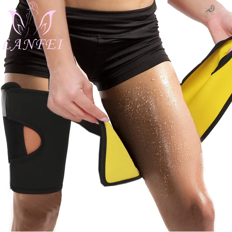 LANFEI Sports Gym Sauna Corset Thigh Trimmer Belt Women Neoprene Sweat Slimming Modeling Strap Weight Loss Legging Shapers Wrap best shapewear for women