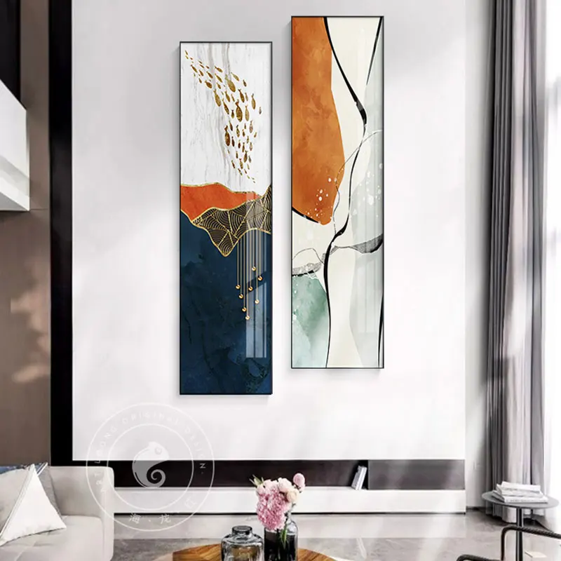 

Modern Abstract Gold Foil Canvas Painting Poster and Print Nordic Wall Art Picture for Living Room Home Decor Hotel Wall Poster