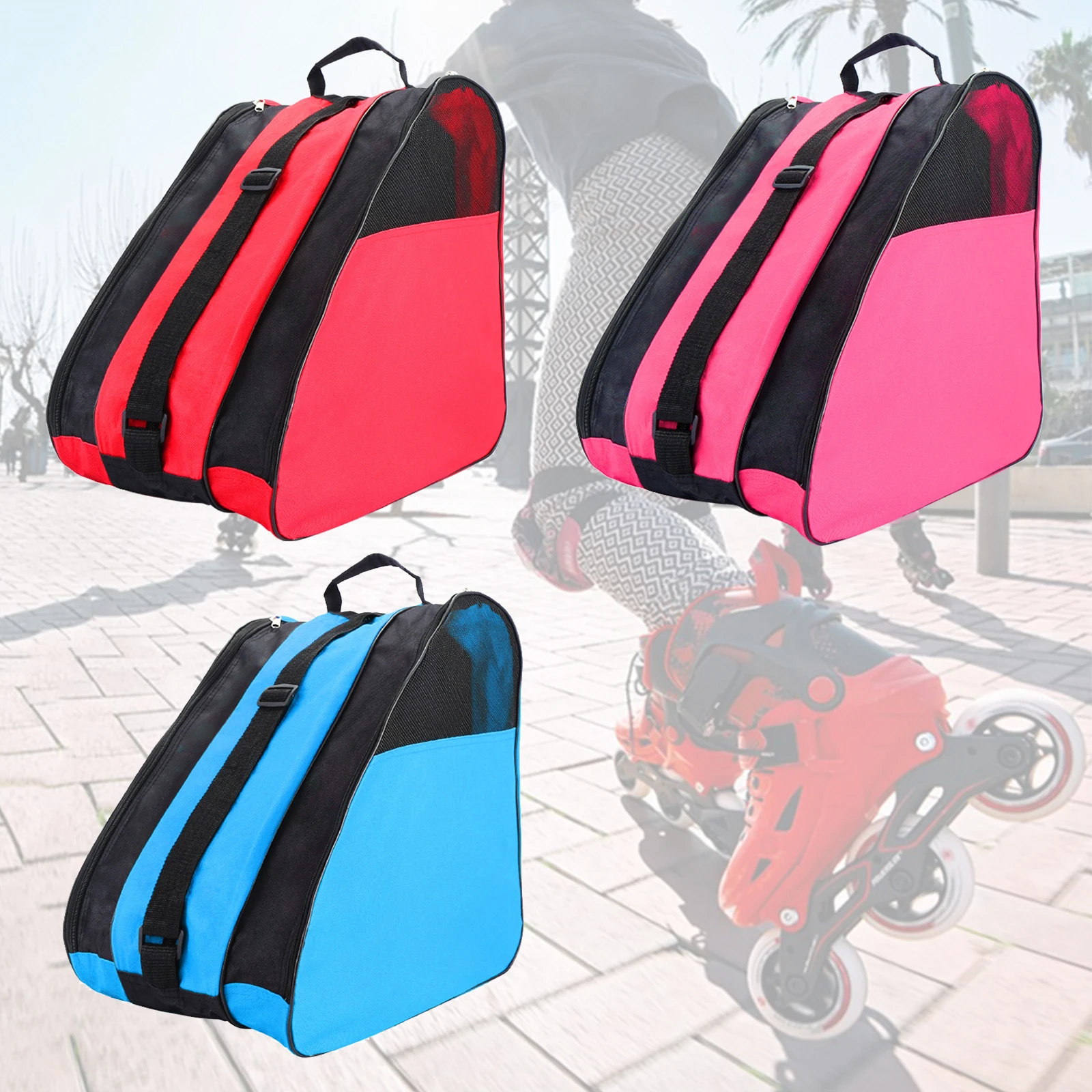 Portable Roller Skates Bag Children Inline Skates Skating Carry Storage 6